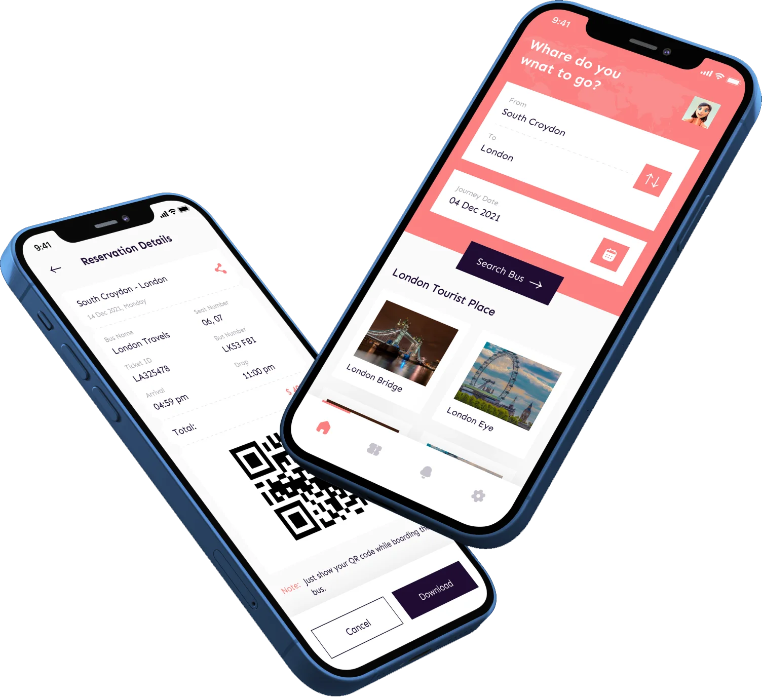 Makeigo Mobile App - Bus Ticket Booking